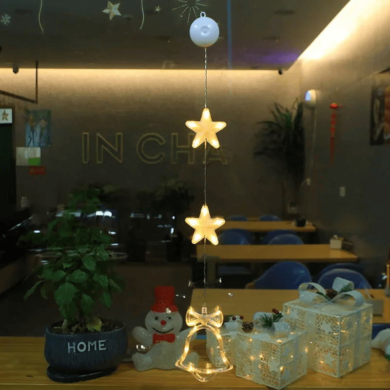 SparkleLights | LED-Lampe in Schneeflocken- und Sternform für die Weihnachtsdekoration