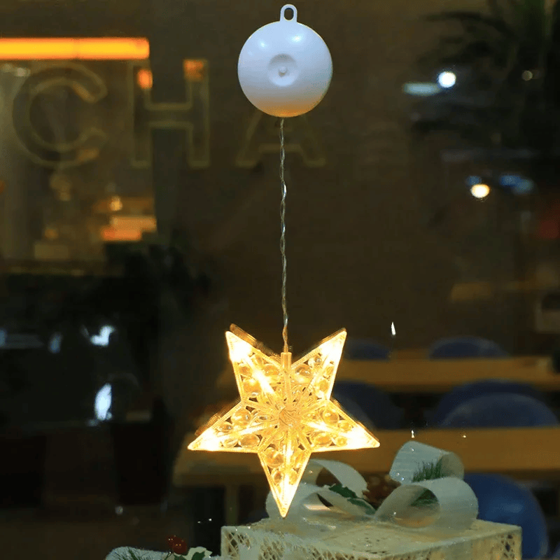 SparkleLights | LED-Lampe in Schneeflocken- und Sternform für die Weihnachtsdekoration
