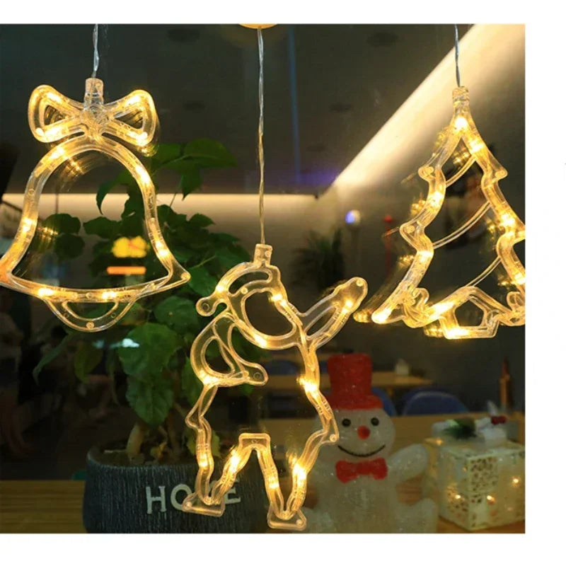 SparkleLights | LED-Lampe in Schneeflocken- und Sternform für die Weihnachtsdekoration