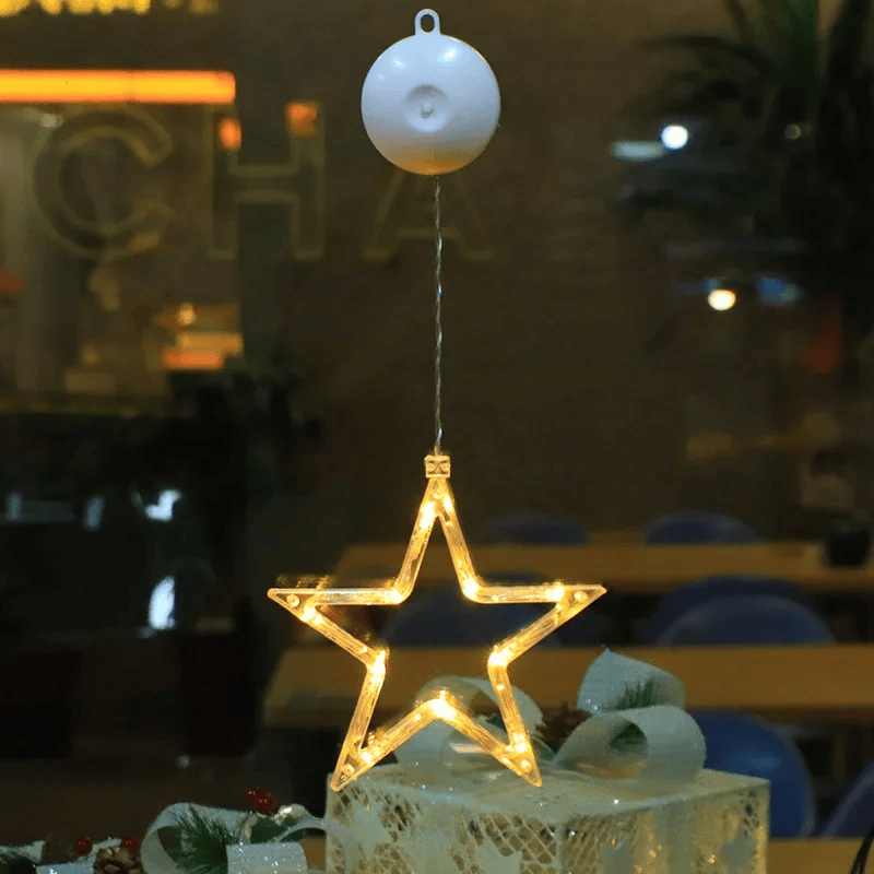 SparkleLights | LED-Lampe in Schneeflocken- und Sternform für die Weihnachtsdekoration