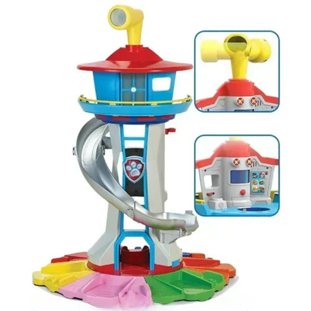 Spielturm für drinnen und draußen – inklusive lustiger Rutsche und Spielfiguren für Kleinkinder und junge Kinder