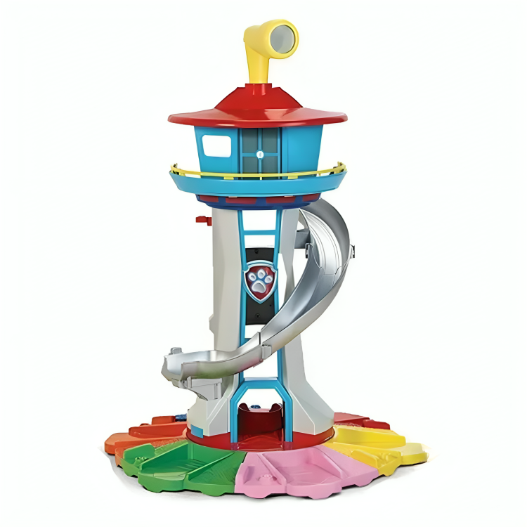 Spielturm für drinnen und draußen – inklusive lustiger Rutsche und Spielfiguren für Kleinkinder und junge Kinder