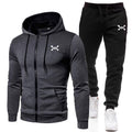 Sportanzug Herren | Hoodie mit Reißverschluss | Komplettes 2-Teile Set