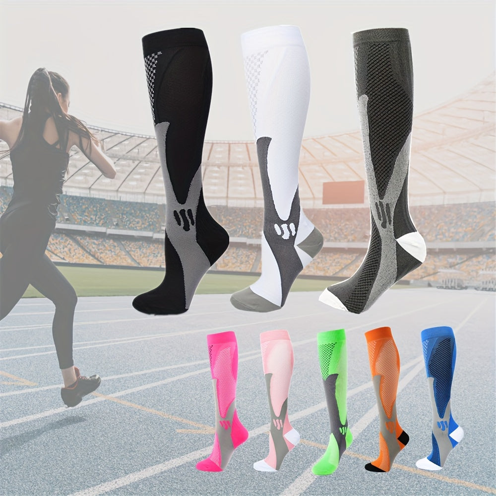 Sportkompressionsstrümpfe für Damen – Atmungsaktiv und stützend für Sport und Regeneration