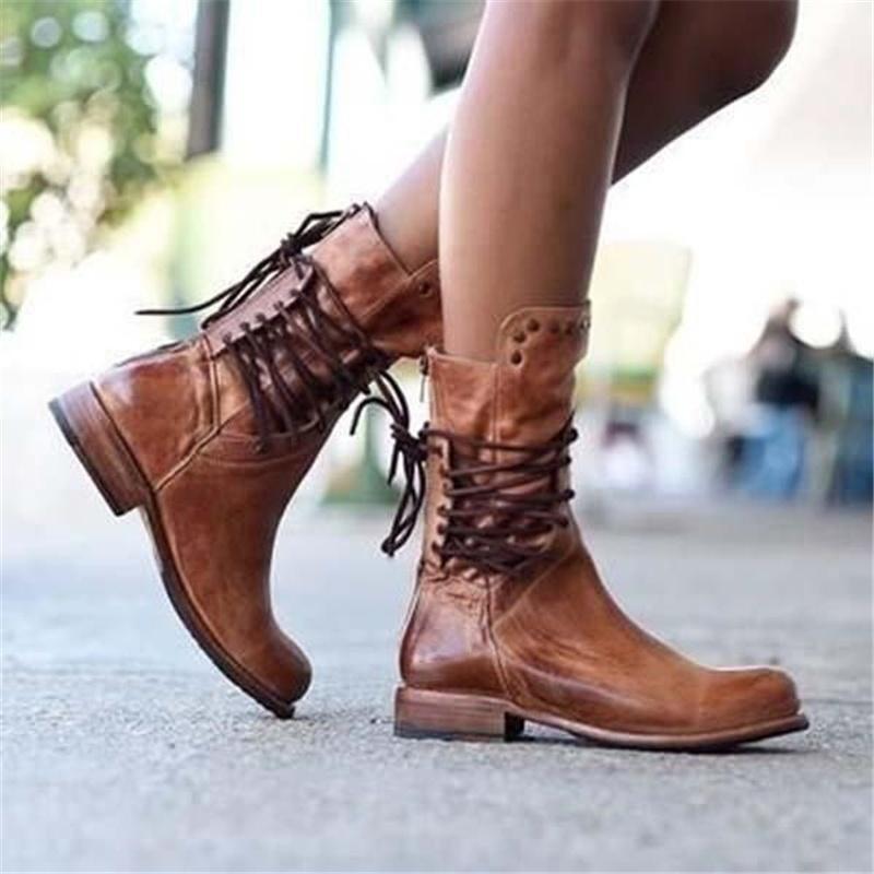 Stiefeletten Damen | Schnürung & Bequemer Absatz