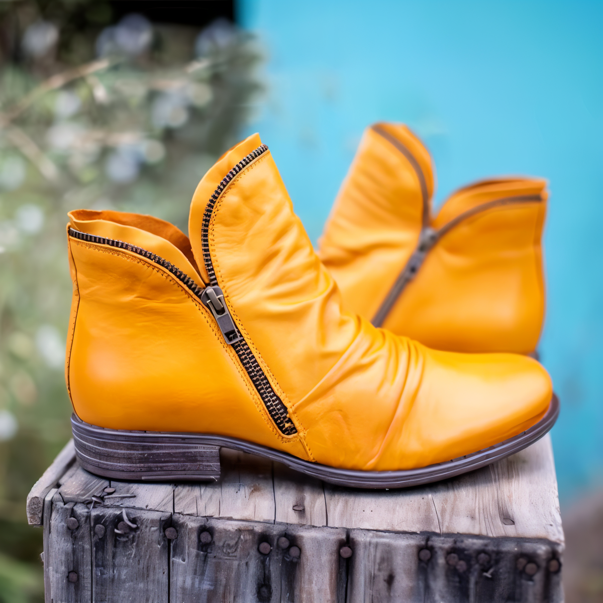 Stiefeletten Damen | Seitlicher Reißverschluss & Bequem