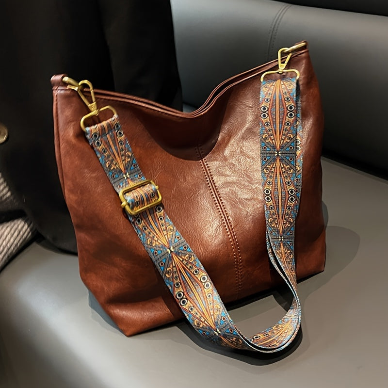 Stilvolle Damen-Ledertasche, elegantes Design, geräumiges Inneres