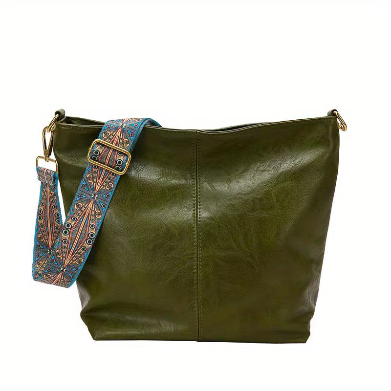 Stilvolle Damen-Ledertasche, elegantes Design, geräumiges Inneres