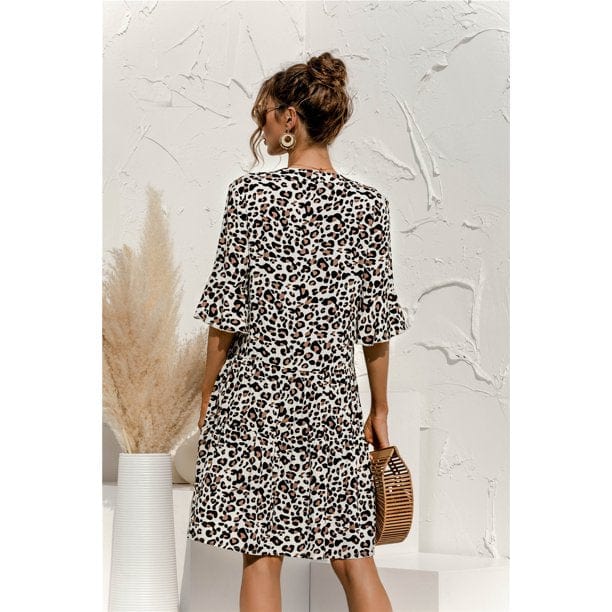 Stilvolles Print-Damen-Kleid