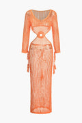 Strandkleid Damen | Boho Cut-out & Häkeldesign