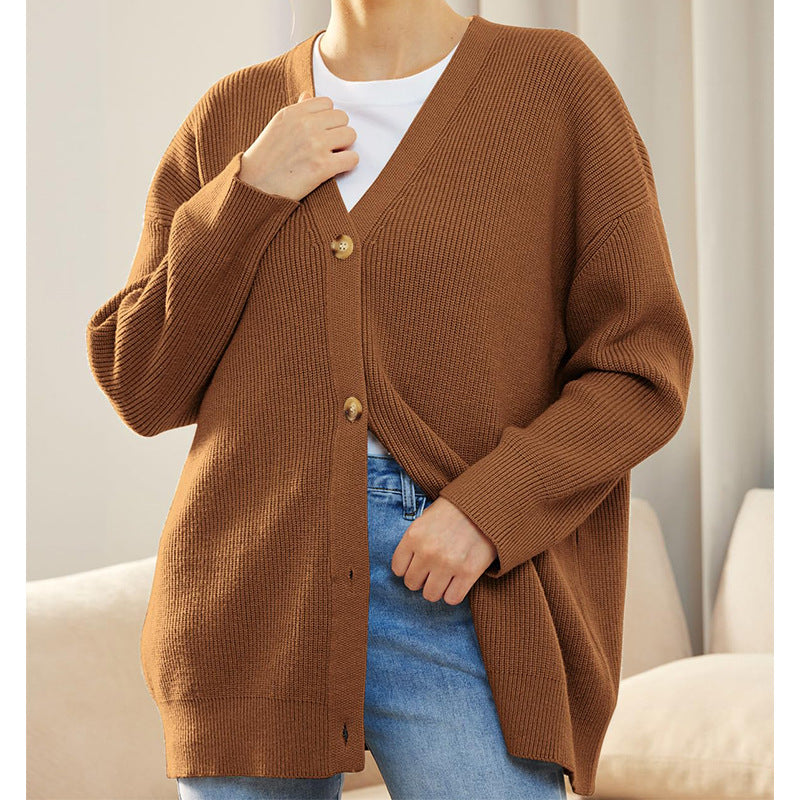 Strickjacke Damen | Kokon-Schnitt & Rippstrick