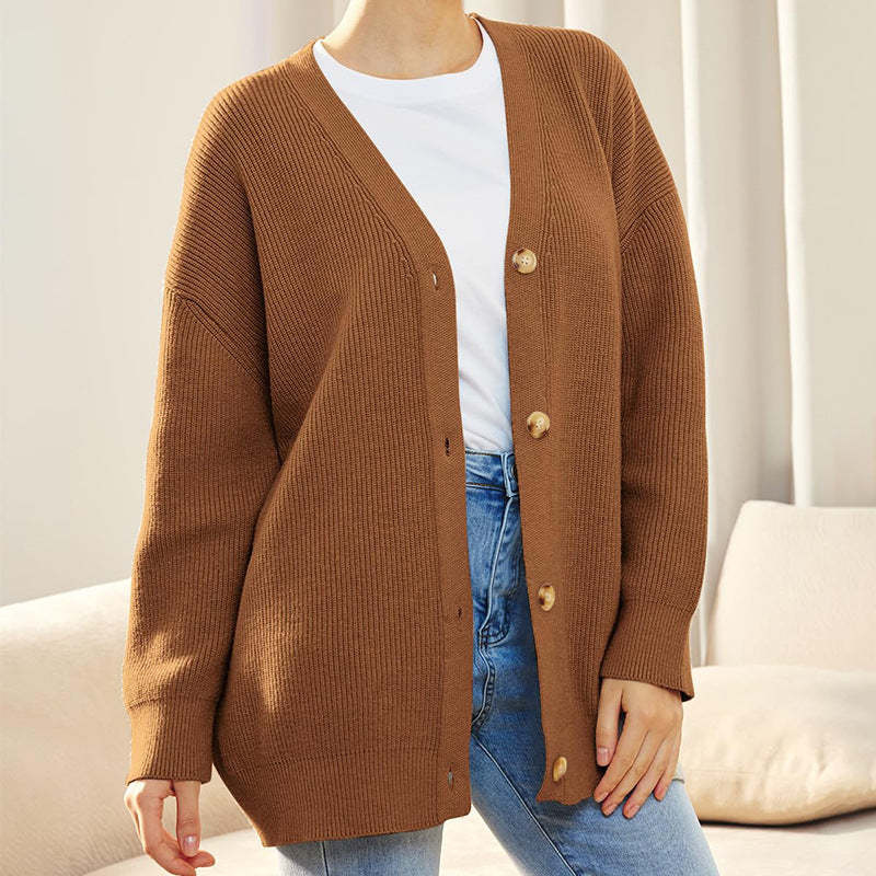 Strickjacke Damen | Kokon-Schnitt & Rippstrick