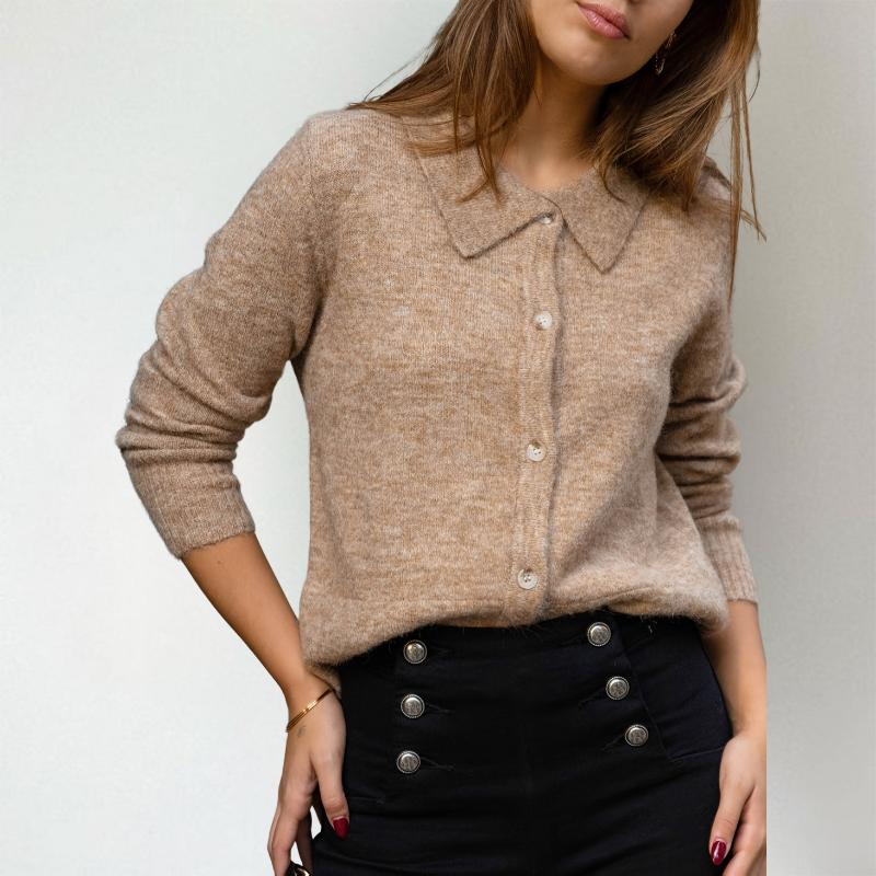 Strickjacke Damen | Kragen & Weicher Griff