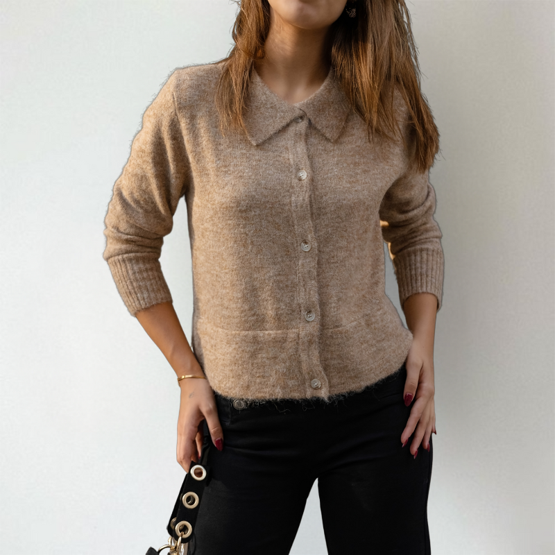 Strickjacke Damen | Kragen & Weicher Griff