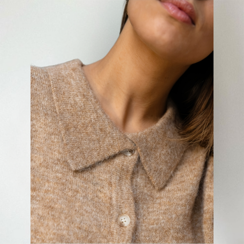Strickjacke Damen | Kragen & Weicher Griff