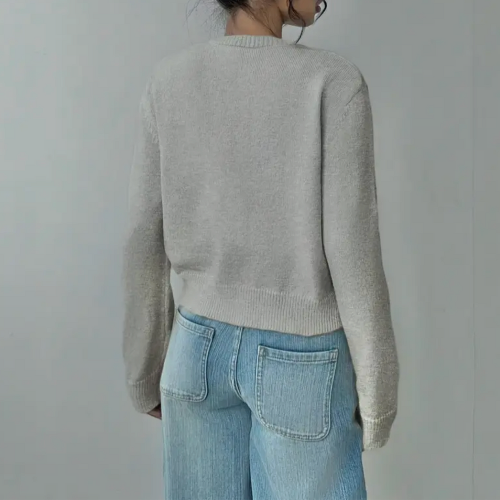 Strickjacke Damen | Kurzer Schnitt & Knopfleiste