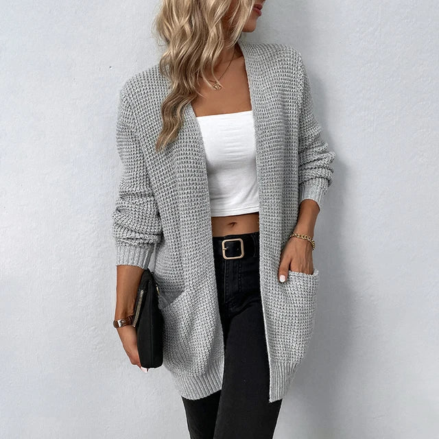 Strickjacke Damen | Longform & Taschen