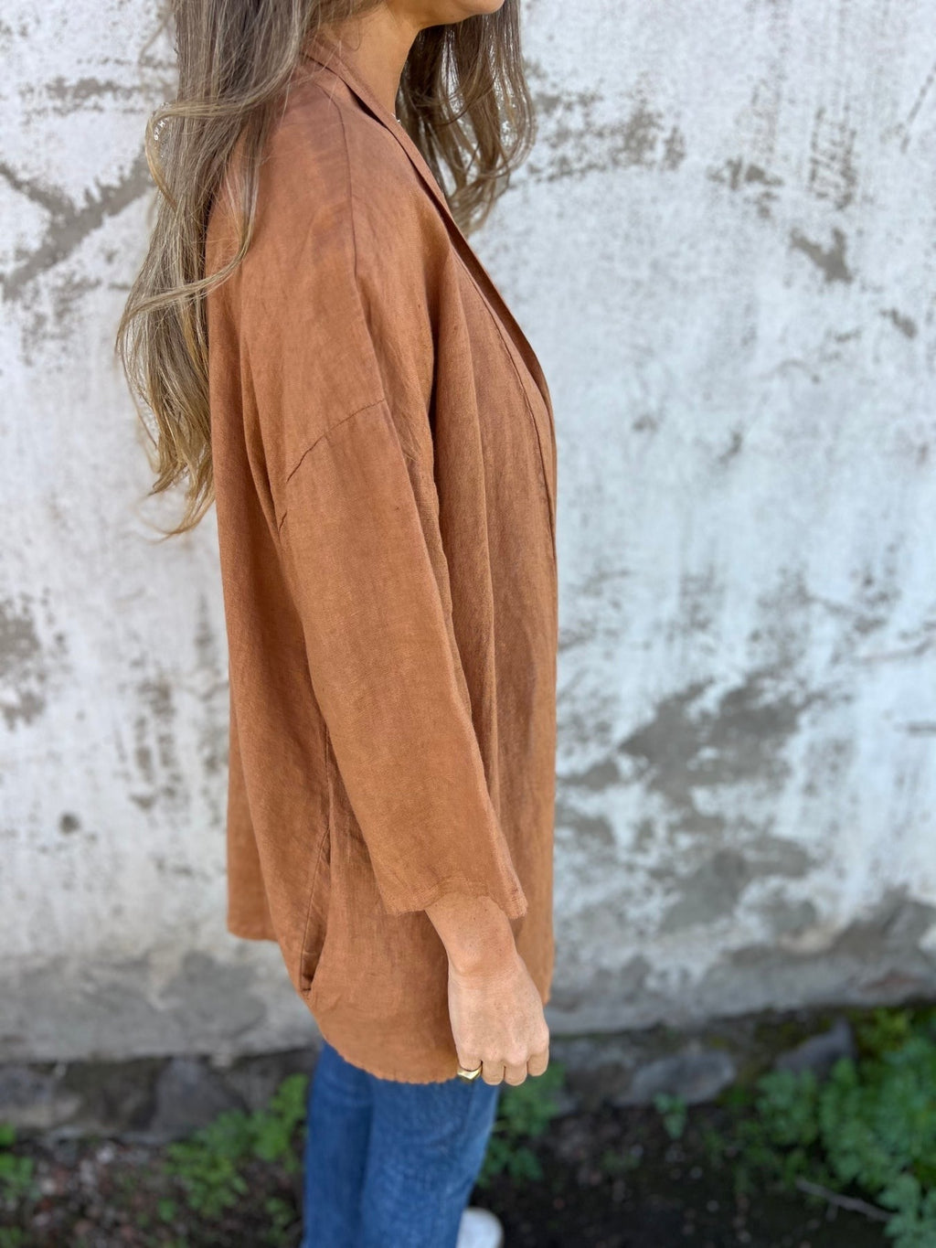 Strickjacke Damen | Offene Front & 3/4-Arm