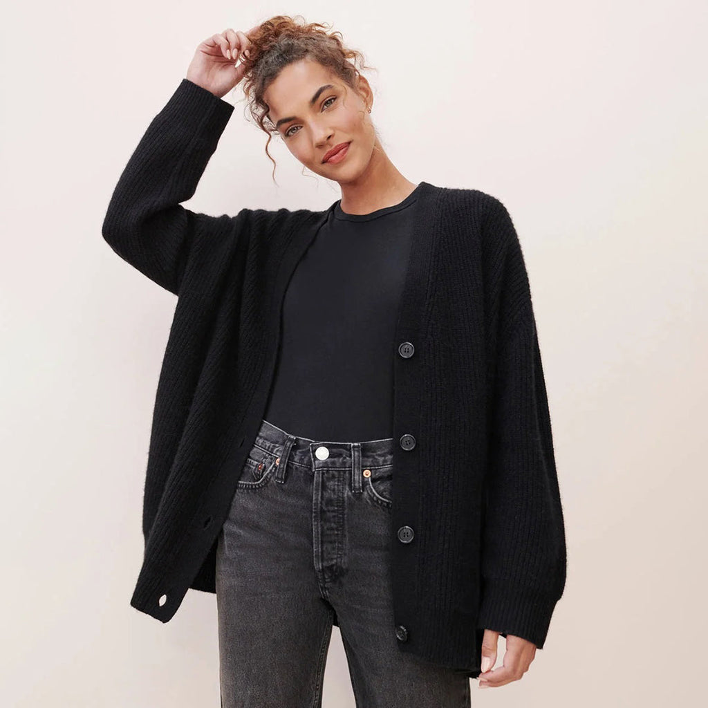 Strickjacke Damen | Oversized & V-Ausschnitt