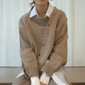 Strickjacke Damen | Oversized & asymmetrische Knopfleiste