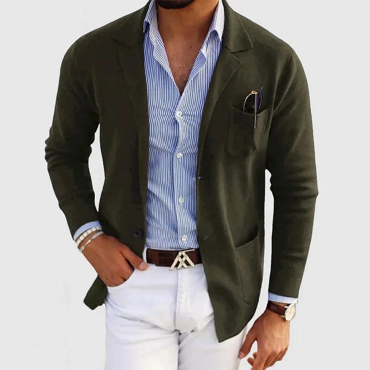 Strickjacke Herren | Reverskragen & Taschen für gepflegten Look