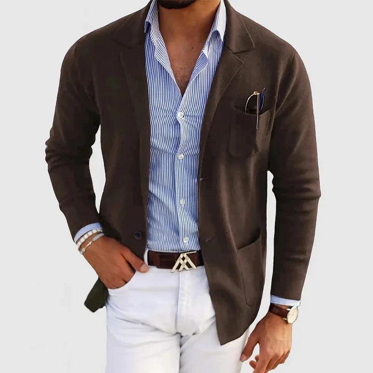 Strickjacke Herren | Reverskragen & Taschen für gepflegten Look