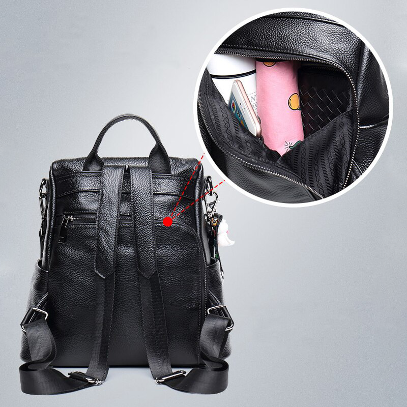 Stylischer, diebstahlsicherer Damenrucksack, strapazierfähig und wasserdicht