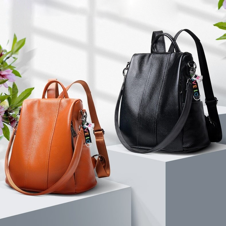 Stylischer, diebstahlsicherer Damenrucksack, strapazierfähig und wasserdicht