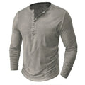 Sweatshirt Herren Henley | Knopfleiste & Langarm-Komfort