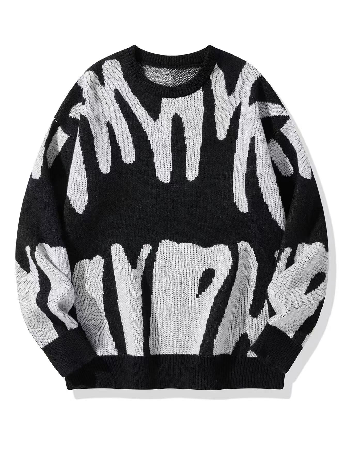 Sweatshirt Herren Rundhals | Warm & Modernes Muster