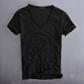 Herren Sommer V-Ausschnitt Freizeit T-shirt