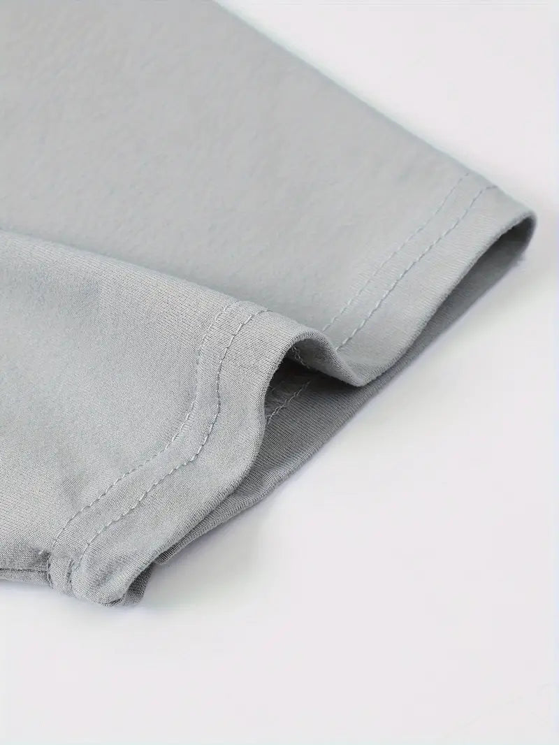 Herren Sommer Kurzarm Slim Fit T-shirt