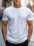 Herren Sommer Kurzarm Slim Fit T-shirt