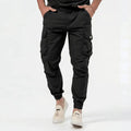 Kofi | Herren Cargo Jogger Hose Baumwolle Tapered Freizeithose