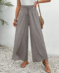 Hose mit weitem Bein Damen | Gemustert & Fließend