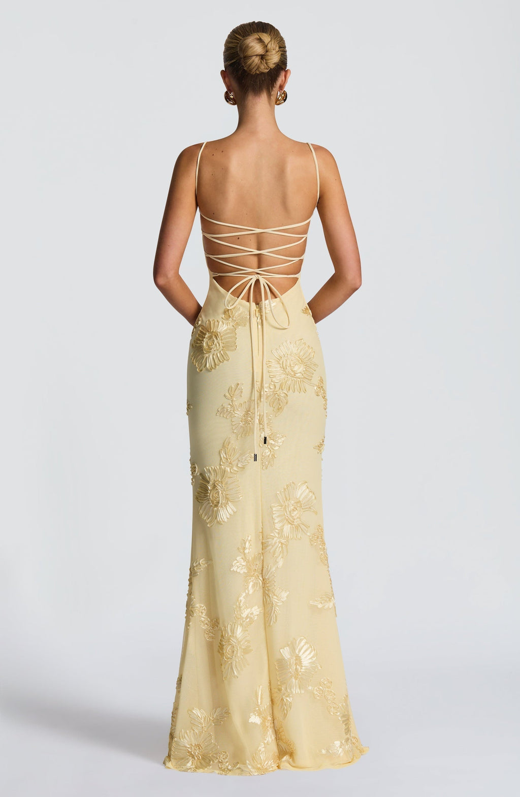 Damen Sommer Spaghettiträgern Maxi Hochzeitsgastkleid