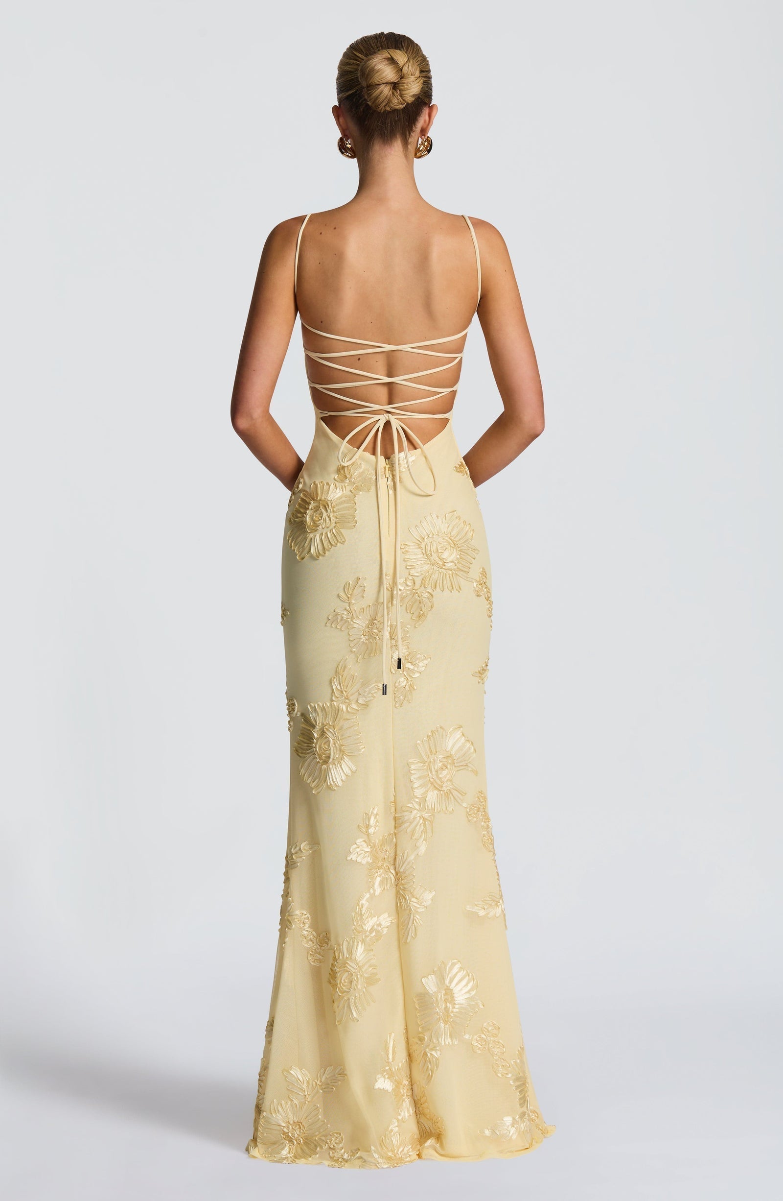 Damen Sommer Spaghettiträgern Maxi Hochzeitsgastkleid