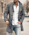 Trench coat Herren | Elegant & Vielseitig mit Stehkragen