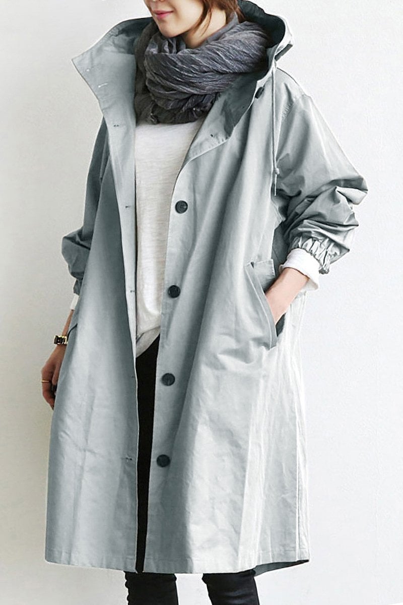 Trenchcoat für Damen | Kapuze & souveräner Wetterschutz