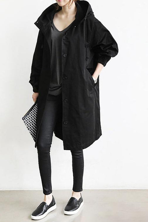 Trenchcoat für Damen | Kapuze & souveräner Wetterschutz
