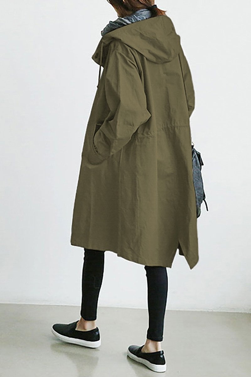 Trenchcoat für Damen | Kapuze & souveräner Wetterschutz