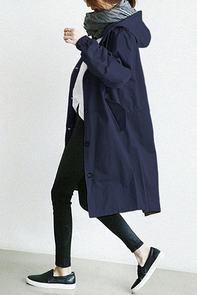 Trenchcoat für Damen | Kapuze & souveräner Wetterschutz