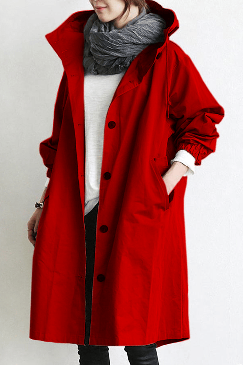 Trenchcoat für Damen | Kapuze & souveräner Wetterschutz