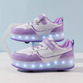 Trendige Rollschuhe für Kinder mit LED-Leuchten