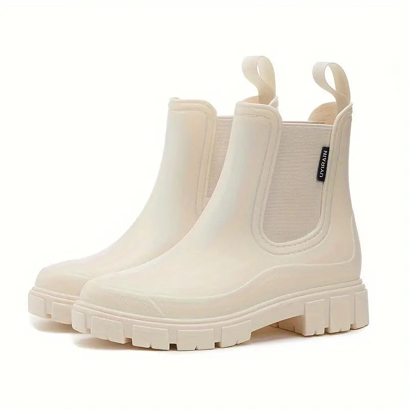 Trendige wasserdichte Regenstiefel