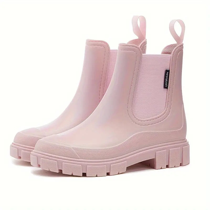 Trendige wasserdichte Regenstiefel