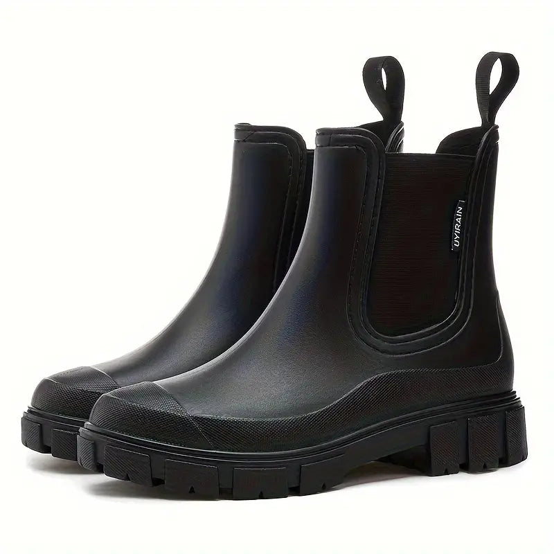 Trendige wasserdichte Regenstiefel