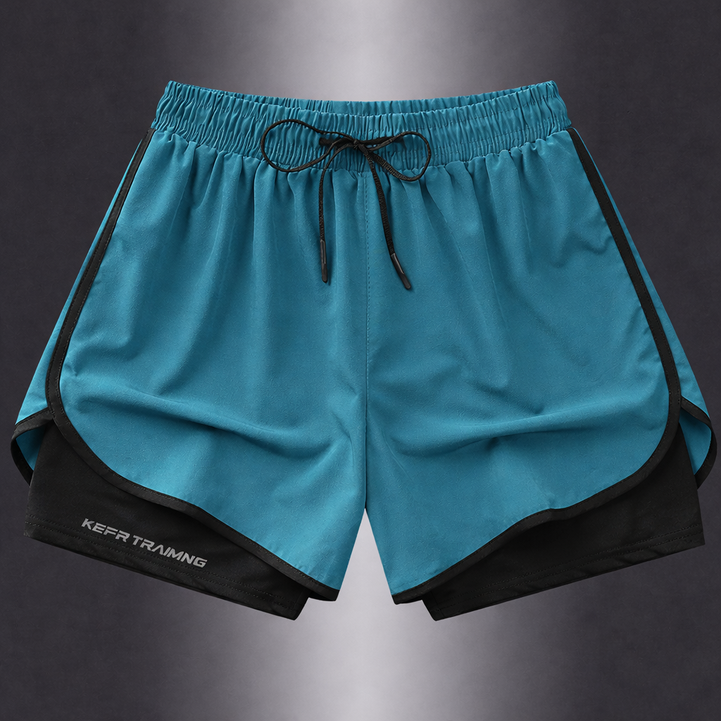 Geometrische Sportshorts für Damen – Stylisch und atmungsaktiv für Fitness und Laufen
