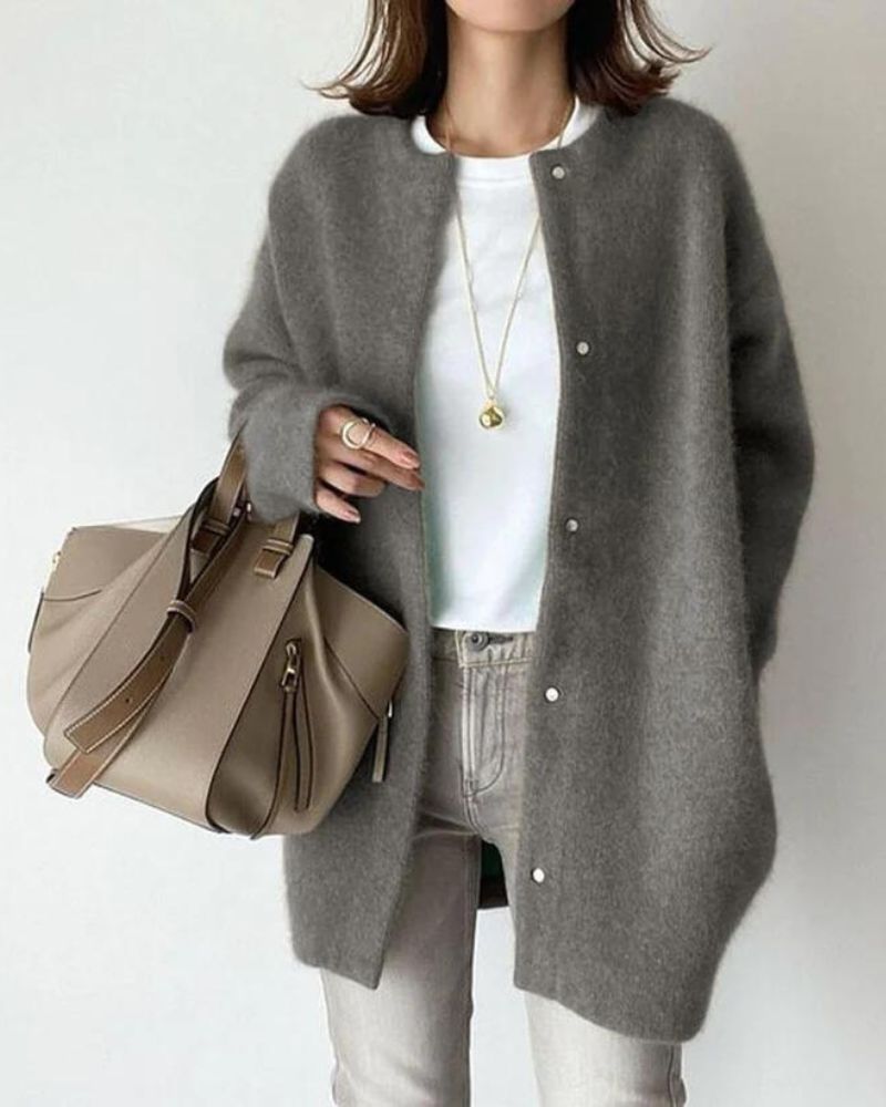 Übergangsjacke Damen | Knopfleiste & Zeitlos Elegant