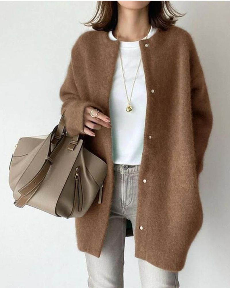 Übergangsjacke Damen | Knopfleiste & Zeitlos Elegant